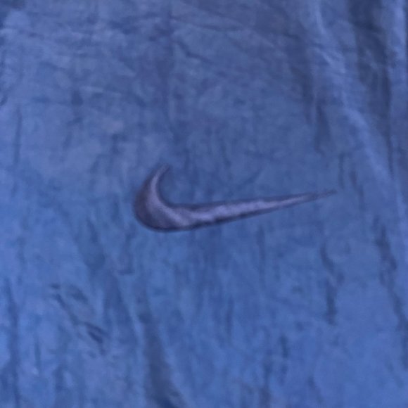 Vintage 90s Nike Full Zip Windbreaker Jacket Women’s Medium 10-12 Blue Nylon - Picture 6 of 16